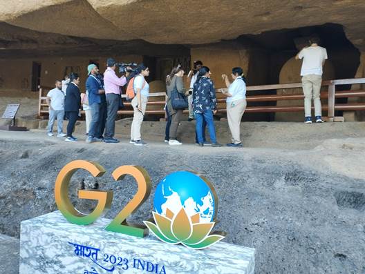 Kanheri Caves: G20 प्रतिनिधियों ने मुंबई में कन्हेरी गुफाओं का दौरा किया